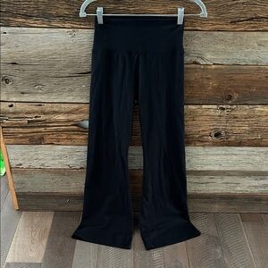 Aerie Black High-Rise Flare Pants